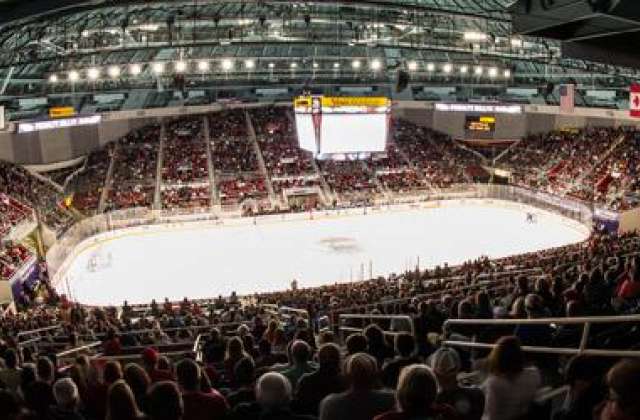 Charlotte Checkers game at Bojangles Coliseum 