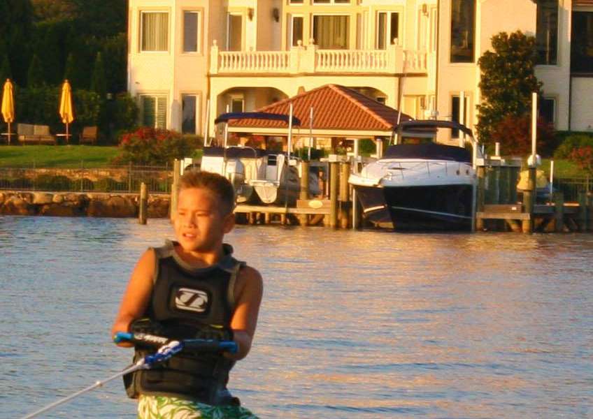 Logan Yates WakeBoarding on Lake Norman NC