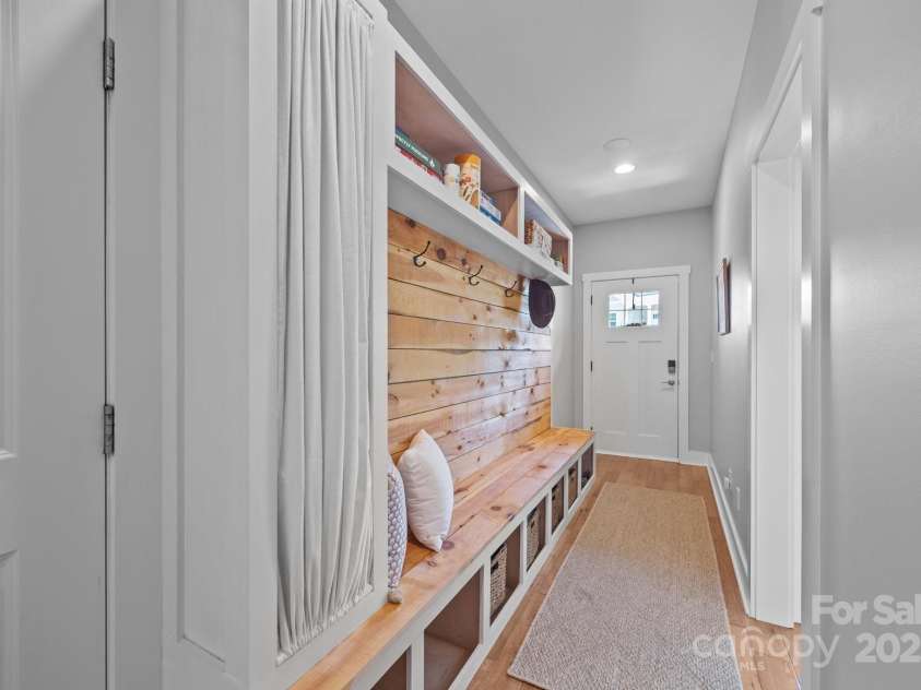 5 Meeting Street, Asheville, NC 28803.  MLS# CAR4298172, YatesRealty ID 10. Entry way built-ins