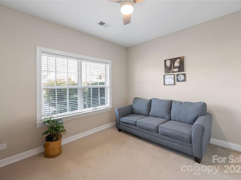2783 Clover Road, Concord, NC 28027.  MLS# CAR4239102, YatesRealty ID 10000. Bedroom #3 located at the front of the townhome with access to the secondary bathroom