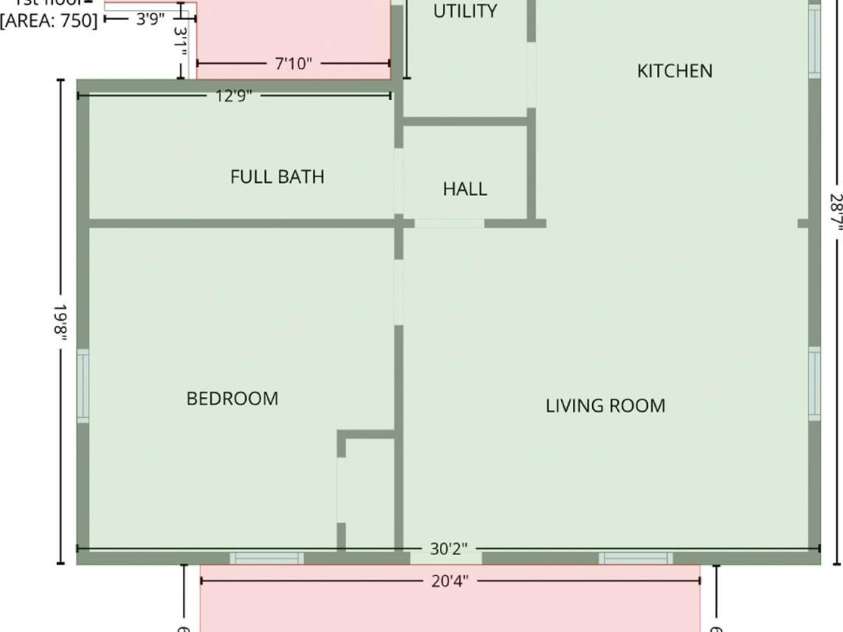 211 Franklin Avenue, Kannapolis, NC 28081.  MLS# CAR4338137, YatesRealty ID 10022. Floor Plan