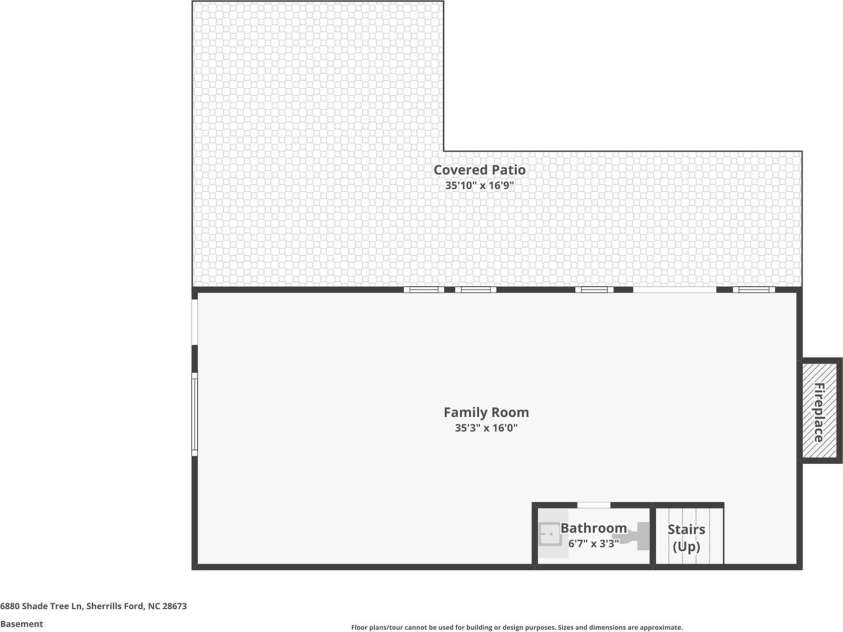 6880 Shade Tree Lane, Sherrills Ford, NC 28673.  MLS# CAR4352839, YatesRealty ID 10025. Basement