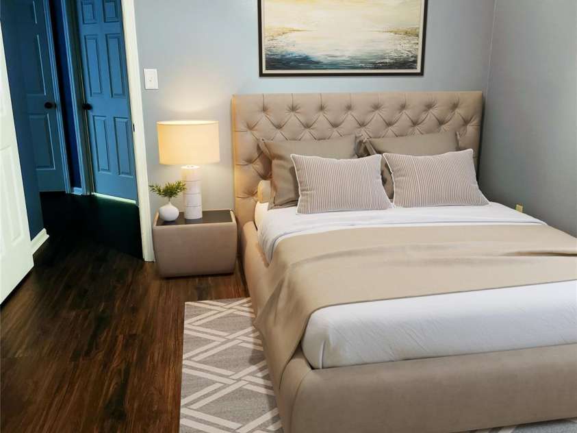 3200 Tallia Court, Charlotte, NC 28269.  MLS# CAR4249625, YatesRealty ID 10032. Staged secondary bedroom!
