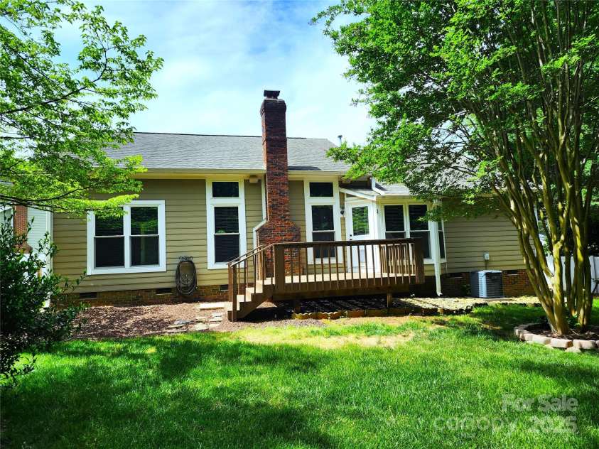 3200 Tallia Court, Charlotte, NC 28269.  MLS# CAR4249625, YatesRealty ID 10032. View from private fenced backyard!