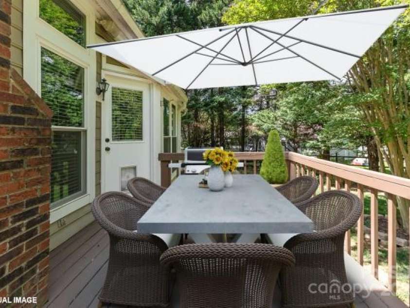 3200 Tallia Court, Charlotte, NC 28269.  MLS# CAR4249625, YatesRealty ID 10032. Virtually staged deck!