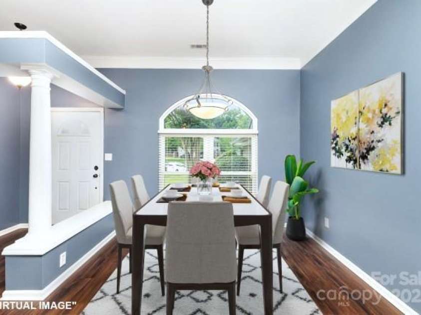3200 Tallia Court, Charlotte, NC 28269.  MLS# CAR4249625, YatesRealty ID 10032. Virtually staged dining area!