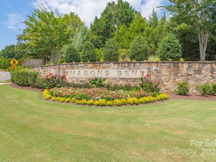 1180 Weir Court, Fort Mill, SC 29708.  MLS# CAR4173538, YatesRealty ID 1007. Masons Bend Entrance