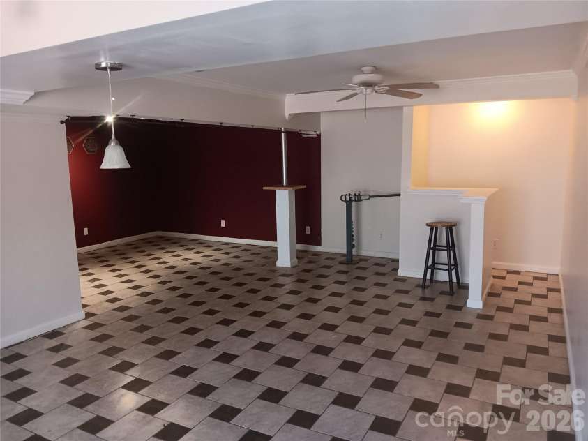 8443 Shiredale Lane, Charlotte, NC 28212.  MLS# CAR4331657, YatesRealty ID 10096. Basement Gameroom/Office