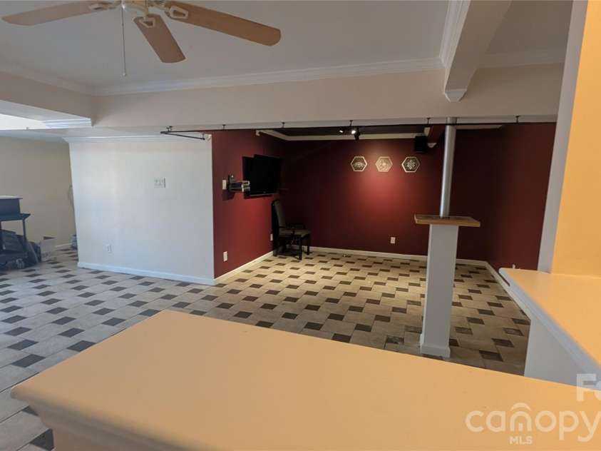 8443 Shiredale Lane, Charlotte, NC 28212.  MLS# CAR4331657, YatesRealty ID 10096. Basement Gameroom/Office 