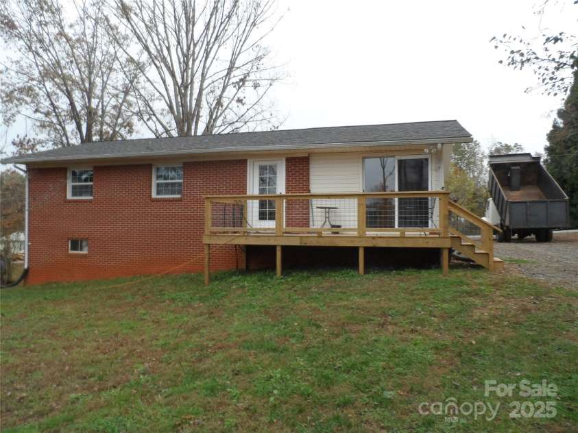 205 Phillips Street, Morganton, NC 28655.  MLS# CAR4201900, YatesRealty ID 10104. Back deck