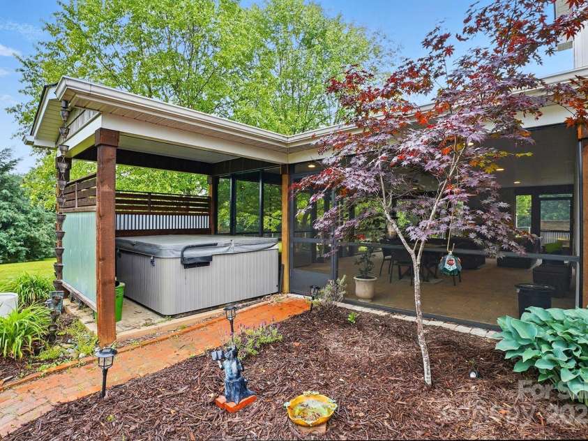 4506 Potter Road, Monroe, NC 28112.  MLS# CAR4251140, YatesRealty ID 10105. Hot tub with privacy