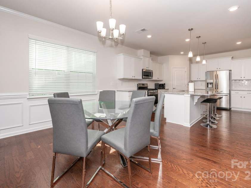 529 Cellini Place, Mount Holly, NC 28120.  MLS# CAR4246421, YatesRealty ID 10114. Dining area & kitchen