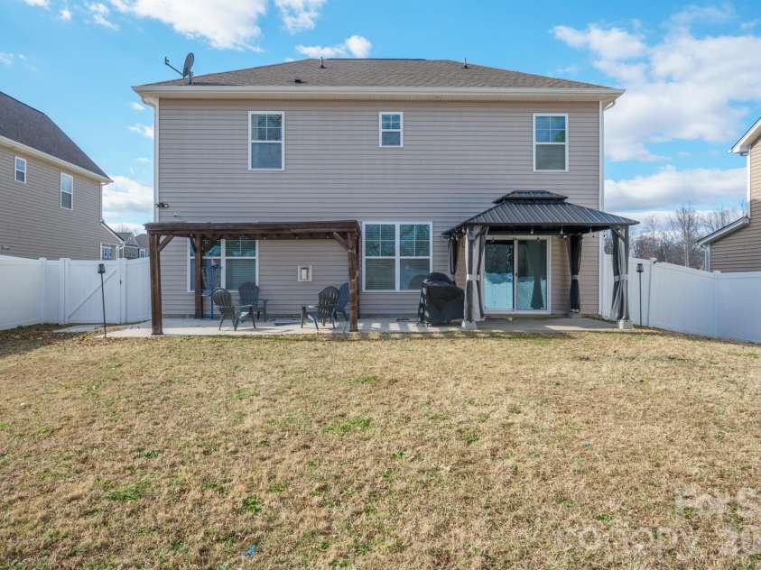 2358 Red Birch Way, Concord, NC 28027.  MLS# CAR4352060, YatesRealty ID 10116. Backyard with Pergola and Gazebo