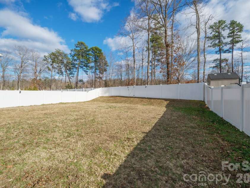 2358 Red Birch Way, Concord, NC 28027.  MLS# CAR4352060, YatesRealty ID 10116. Fully Fenced Backyard