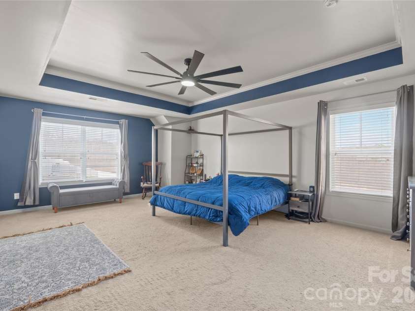 2358 Red Birch Way, Concord, NC 28027.  MLS# CAR4352060, YatesRealty ID 10116. Primary Bedroom w/ Tray Ceiling