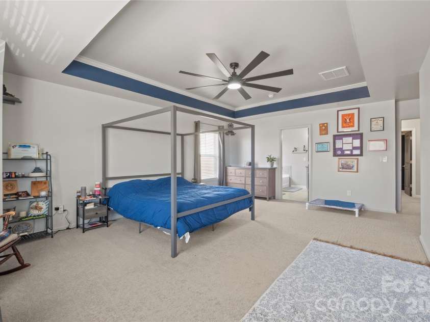 2358 Red Birch Way, Concord, NC 28027.  MLS# CAR4352060, YatesRealty ID 10116. Primary Bedroom w/ Tray Ceiling