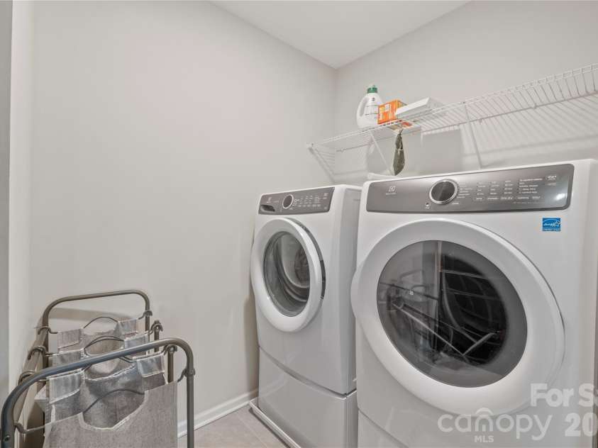 2358 Red Birch Way, Concord, NC 28027.  MLS# CAR4352060, YatesRealty ID 10116. Upstairs Laundry