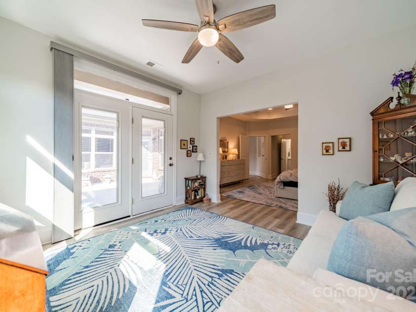 2014 Newstyle Way, Tega Cay, SC 29708.  MLS# CAR4190595, YatesRealty ID 10124. Sunroom with French Doors Opening to Patio