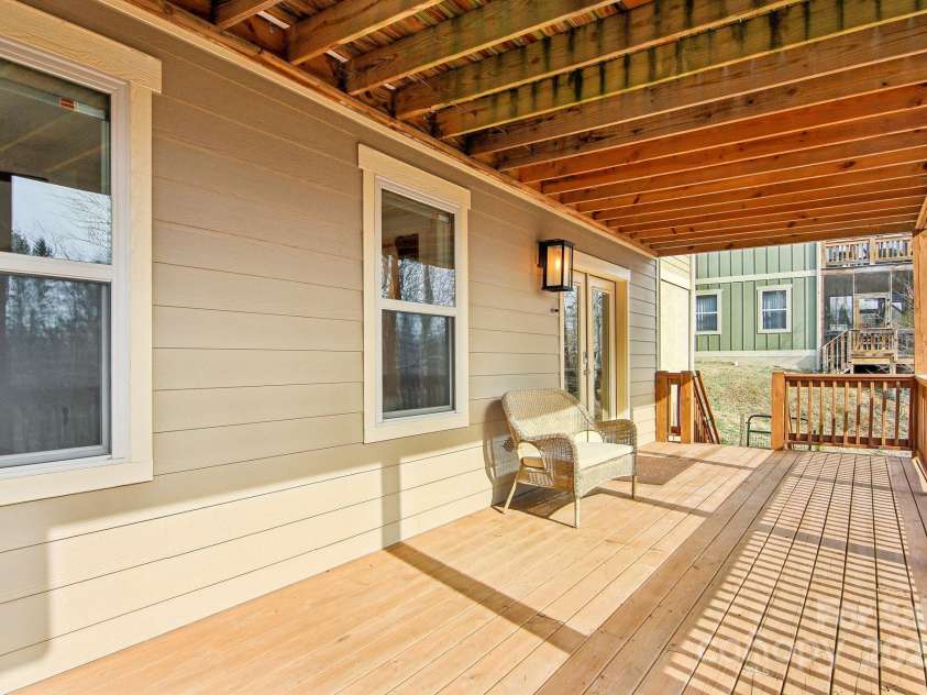 12 Mayfield Road, Asheville, NC 28804.  MLS# CAR4312974, YatesRealty ID 10128. Lower covered deck