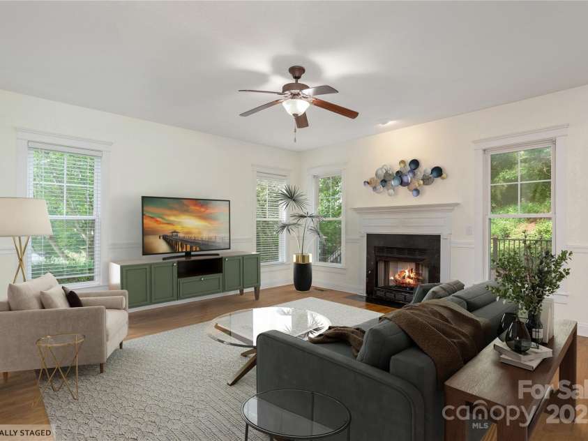 168 Carolina Bluebird Loop, Arden, NC 28704.  MLS# CAR4243265, YatesRealty ID 10134. Family Room Staged