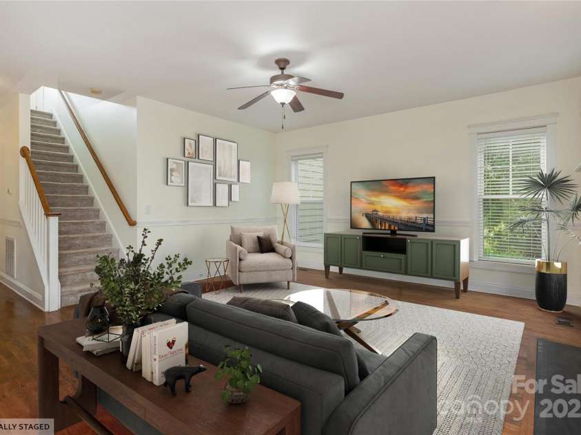 168 Carolina Bluebird Loop, Arden, NC 28704.  MLS# CAR4243265, YatesRealty ID 10134. Family Room towards Stairs