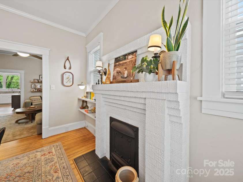 705 Fulton Street, Salisbury, NC 28144.  MLS# CAR4248091, YatesRealty ID 10143. Front Parlor circa 1923 Fireplace (non-functioning)