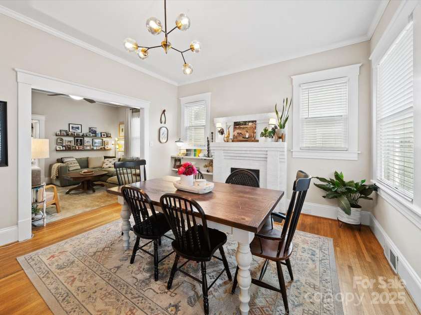 705 Fulton Street, Salisbury, NC 28144.  MLS# CAR4248091, YatesRealty ID 10143. Front Parlor (configured as dining room)