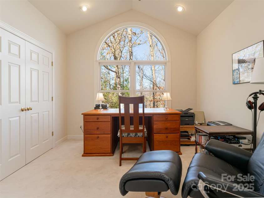 15 Breckenridge Drive, Fairview, NC 28730.  MLS# CAR4213849, YatesRealty ID 10149. Office off Primary Bedroom