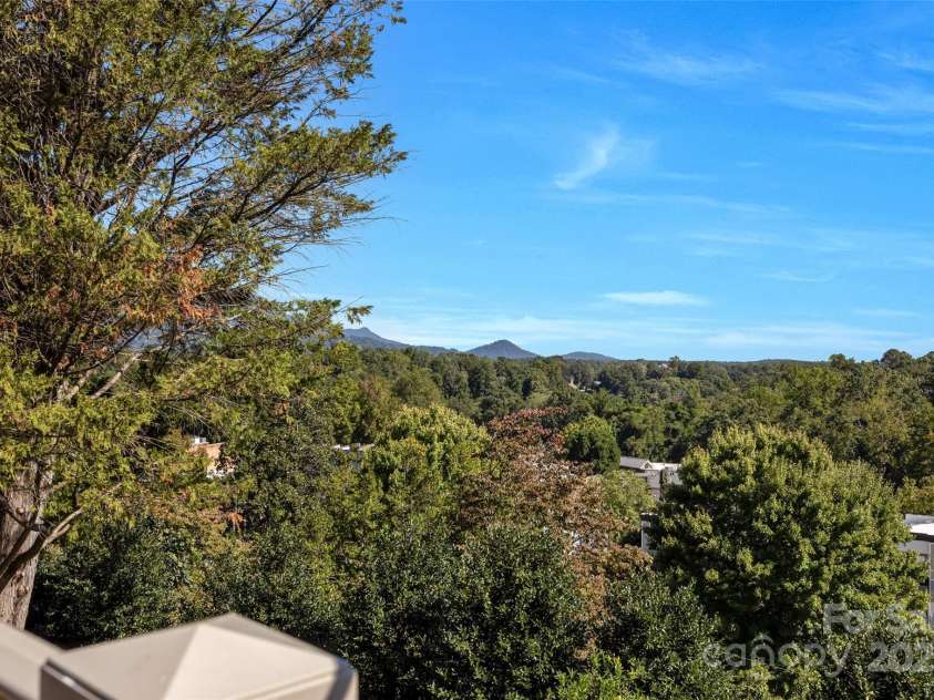 77 Chestnut Street, Tryon, NC 28782.  MLS# CAR4307733, YatesRealty ID 1015. The view to the left takes in White Oak and Skyuka Mountains. 