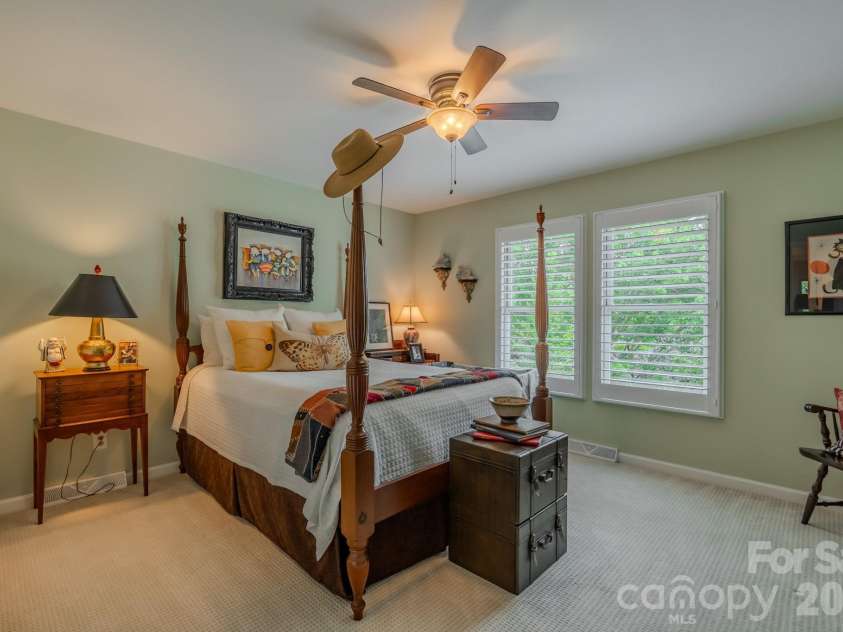 77 Chestnut Street, Tryon, NC 28782.  MLS# CAR4389953, YatesRealty ID 1015. Guest Bedroom on Main Level