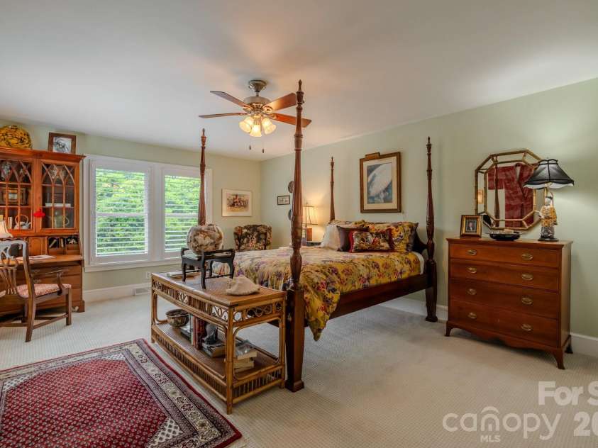77 Chestnut Street, Tryon, NC 28782.  MLS# CAR4389953, YatesRealty ID 1015. Primary Bedroom on Main Level