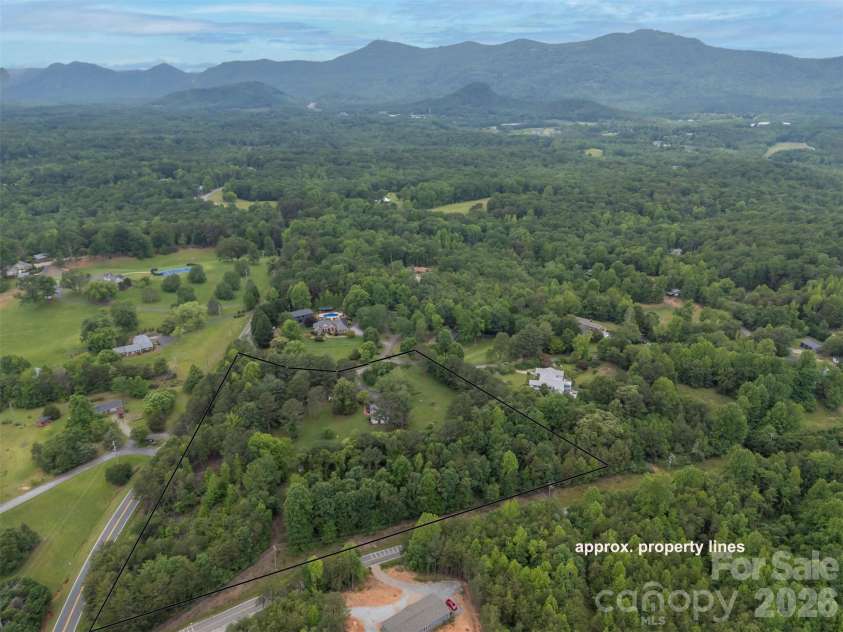 64 Persimmon Hill Drive, Columbus, NC 28722.  MLS# CAR4350872, YatesRealty ID 10156. Aerial Views