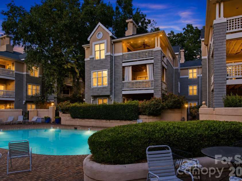 308 Queens Road, Charlotte, NC 28204.  MLS# CAR4414478, YatesRealty ID 10165. Unit is by the Pool