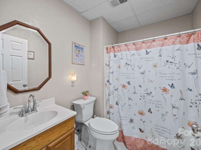 3156 Teresa Drive, Lincolnton, NC 28092.  MLS# CAR4350524, YatesRealty ID 10169. Bathroom full- Basement