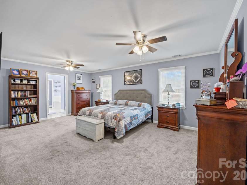 3156 Teresa Drive, Lincolnton, NC 28092.  MLS# CAR4350524, YatesRealty ID 10169. Primary bedroom -main