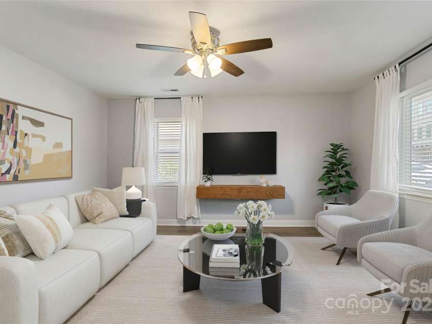 1509 Harrill Street, Charlotte, NC 28205.  MLS# CAR4280930, YatesRealty ID 10170. Digitally staged