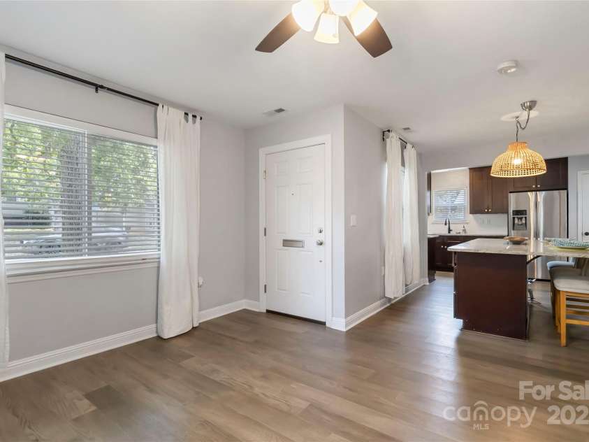1509 Harrill Street, Charlotte, NC 28205.  MLS# CAR4280930, YatesRealty ID 10170. Entry way and view of island