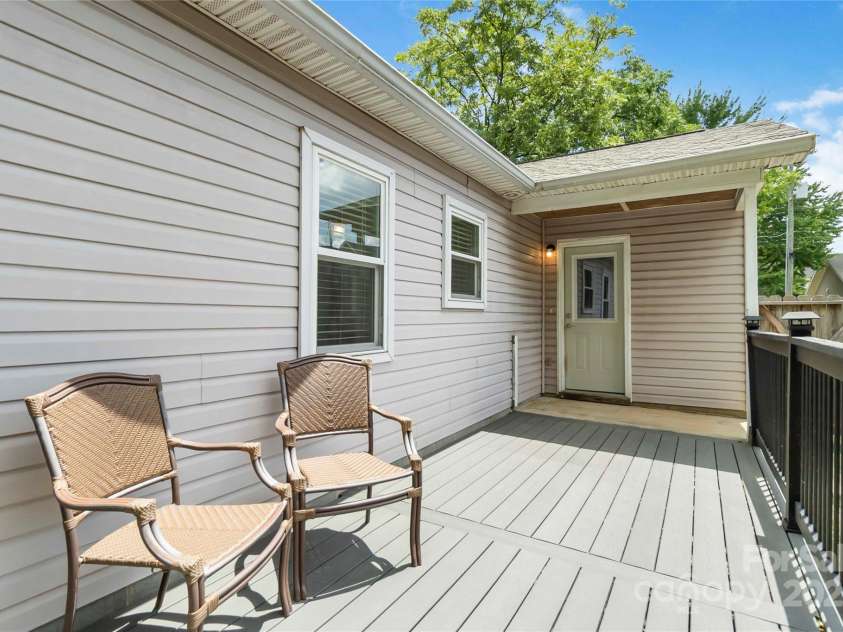 1509 Harrill Street, Charlotte, NC 28205.  MLS# CAR4280930, YatesRealty ID 10170. TREX deck built to last