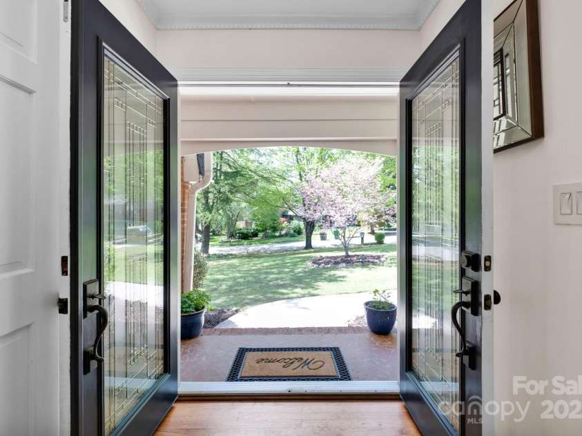 4937 Broken Saddle Lane, Charlotte, NC 28226.  MLS# CAR4244000, YatesRealty ID 10175. Beautiful double entry doors.