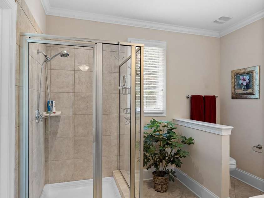 591 Emerald Isle Court, Lexington, NC 27292.  MLS# CAR4245365, YatesRealty ID 10185. Primary Bathroom on Main Level