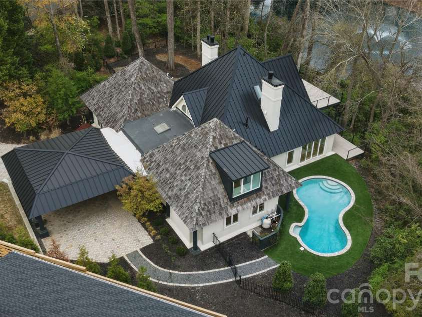 1417 Wendover Road, Charlotte, NC 28211.  MLS# CAR4360289, YatesRealty ID 10189. Aerial View 