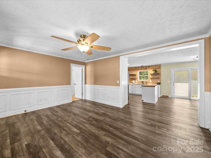 3546 Mount Pleasant Road, Concord, NC 28025.  MLS# CAR4247028, YatesRealty ID 10192. From living room to kitchen
