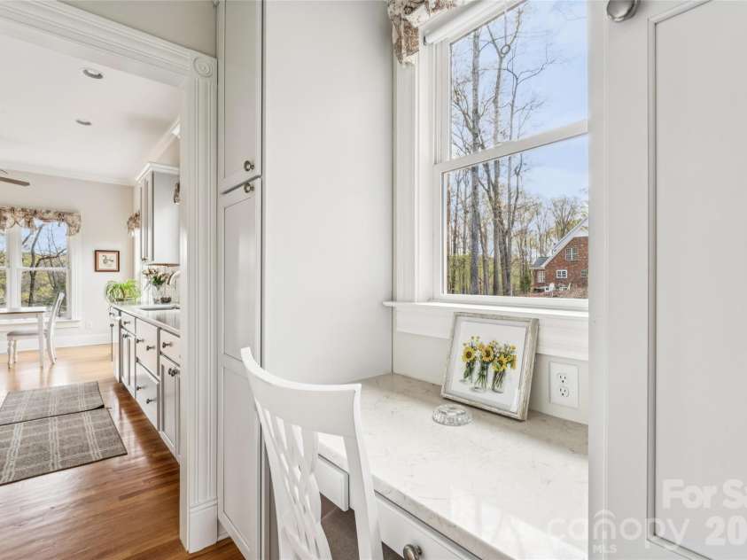 902 Bridgewater Drive, Monroe, NC 28112.  MLS# CAR4361236, YatesRealty ID 10198. Kitchen Cabinet Pantry and Desk Area