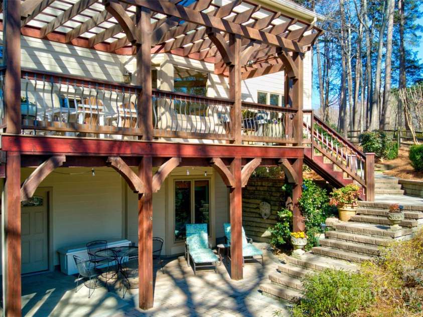 301 Agnew Road, Mooresville, NC 28117.  MLS# CAR4167254, YatesRealty ID 10216. Deck and Covered Porch