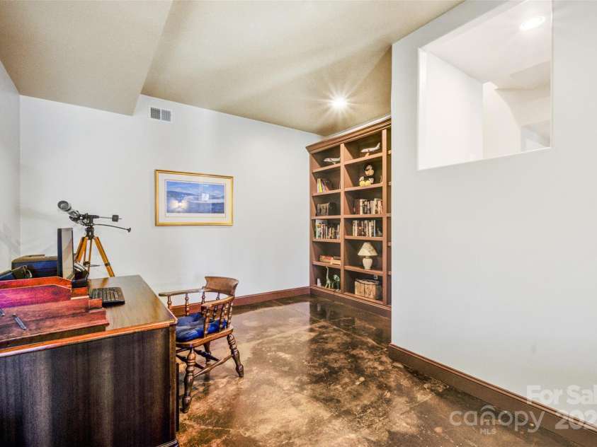301 Agnew Road, Mooresville, NC 28117.  MLS# CAR4167254, YatesRealty ID 10216. Downstairs Office Area