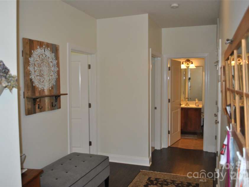 20 Foxden Drive, Fletcher, NC 28732.  MLS# CAR4266872, YatesRealty ID 10222. Looking at foyer from front door