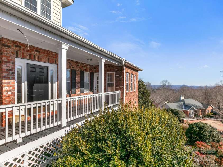 608 Carriage Commons Drive, Hendersonville, NC 28791.  MLS# CAR4215981, YatesRealty ID 10235. View from porch