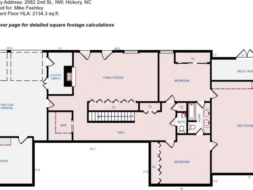 2082 2nd Street Drive, Hickory, NC 28601.  MLS# CAR4349823, YatesRealty ID 10241. Lower Floor