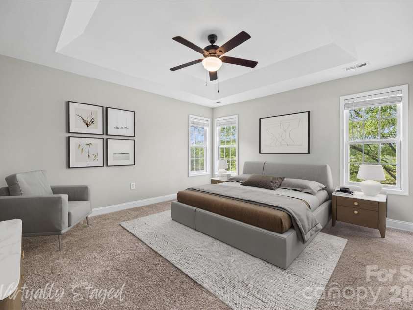 3209 Stump Lake Drive, Monroe, NC 28110.  MLS# CAR4350800, YatesRealty ID 10255. Primary bedroom