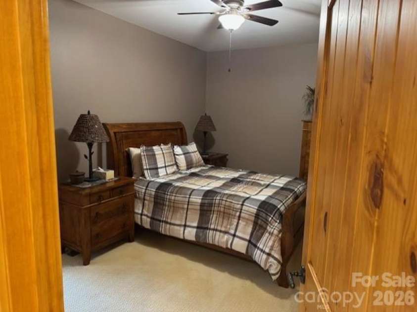 89 Springhouse Drive, Elk Park, NC 28622.  MLS# CAR4310955, YatesRealty ID 10258. Lower-level Bedroom 